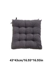 1个灯芯绒方形坐垫，加厚椅凳坐垫，适合长时间坐卧，客厅、办公室、书房装饰靠垫，多种颜色可选 - 彩色 - 查看 14