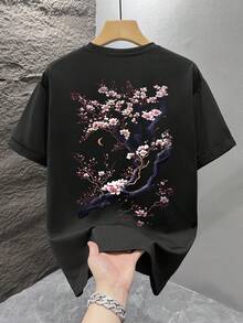 男士时尚印花宽松短袖T恤一件装 | 精致设计 | 夏季必备 | 易于搭配，展现您的风格