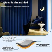 Tendencia2 Panele Cortinas Blackout Para Ventana 264x214cm Habitacion AzulCalidad premium - 1 - Ver 6