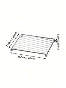 Stainless Steel 4-Leg Stand, Heat-Resistant Kitchen Table Mat, Insulation Pad, Stainless Steel Insulation Mat, Tabletop Heat-Proof Pad, Suitable For Restaurant, Kitchen, Baking - Multicolor - View 13