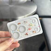 IMD Glitter Edge Rhinestone Lens Film, Cute Snowman & Puppy Cartoon Pattern, Suitable For IPhone 17 Pro Max Lens Protection - Multicolor - View 6