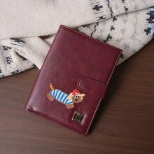 Cute Line Drawing Dog Passport Holder, Travel Ticket Card Wallet Organizer, Necessary Travel Accessory Passport Cover Passport Case For Travel Lightweight Waterproof Travel Accessories Cruise Essentials Vacation Essentials For Men Women - Multicolor - View 17