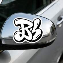 Waterproof PVC "Bb" Graffiti Style Stickers, Suitable For Skateboard, Motorcycle, Laptop, Luggage, Guitar - Decorate All Items - A - View 4