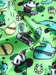 1pc Disney Cartoon Print Underwear-Soft-Comfortable, Letter Elastic Waistband, Casual Men's Underwear - Multicolor - View 3