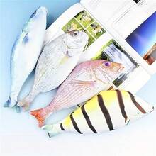Étui à crayons de poisson réaliste et créatif, boîte à crayons personnalisée unique pour étudiants, sac de rangement pour articles de papeterie unisexe, accessoire de voyage essentiel - Multicolore - Voir 1
