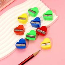 100/200/300/400/500pcs New Upgraded Single Hole Small Cube Pencil Sharpener, Primary School Student Manual Plastic Rotary Pencil Sharpener, Stationery Gift [Colors Randomly Sent],Back To School - Multicolor - View 18