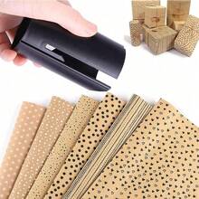 Taglierina scorrevole per carta da regalo - Set da 3/5 pezzi per rotoli di carta da regalo, taglierina portatile per carta da regalo di Natale e compleanni, strumento di taglio scorrevole facile da usare per confezioni festive, feste, uso domestico e commerciale, materiale durevole, finitura lucida - Multicolore - Visualizzare 9