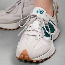 New Balance 327 'Timberwolf Nightwatch Green' - White - View 2