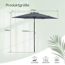 Outdoor Parasol, Stand And Base