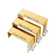 Gold Acrylic Display Tube Rack Jewelry Stand For Stacking Jewelry Snacks Figurines Small Items Sturdy - Gold - View 10