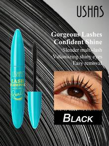 USHAS黑色睫毛膏，持久防水，360度螺旋刷头，丰盈纤长卷翘睫毛，打造自然浓密眼妆，适合所有肤质 - #01 - 查看 1