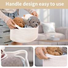 Woven Burr Basket With Handles – Perfect For Valentine's Day, Birthdays & Special Occasions, Black Decorative Storage Container For Gifts, Toys, Or Essentials - 酒紅色 - 查看 4