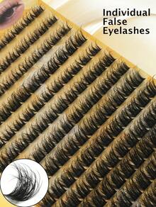 13 Rows With A Total Of 156 Eyelash Clusters, Cartoon Eyelash Clusters In C/D Mixed Lengths: 8-16mm. The Eyelashes Are Fully Curled And Length-Consistent, Suitable For DIY Use At Home. Natural-Effect False Eyelash Clusters, Eyelashes, Individual Lashes, False Eyelashes. Thick And Curled Eyelash Clusters, Suitable For Daily Use. Reusable DIY Eyelash Extensions, Perfect For Beginners To Make At Home, And Make A Great Gift For Women And Girls. - HỖN HỢP C/D - Xem 3