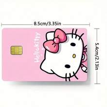 2张/套卡通借记卡/信用卡贴纸，可移除PVC保护贴纸，DIY贴纸，压花材料，防皱，超薄设计，无气泡，适用于银行卡和交通卡