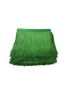 2 Yards Tassel Lace Trim, Sewing Accessories, Fringe, Latin Dance Costume Tassel, DIY Clothing Supplies, Crafts, Home & Garden - Multicolor - View 14