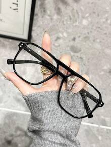 4 قطع/1 قطعة نظارات إطار طيار متعددة الألوان شفافة للنساء لاستخدامها في التصوير الشارعي والحياة اليومية والمكتب والقراءة والتنزه والسفر والأنشطة الخارجية - شفاف - مشاهدة 3