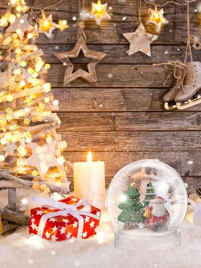 10pcs/5pcs/1pc Plastic Snowball, Transparent Plastic Water Ball, Refillable Snowball With Screw Cap, Suitable For Crafts, Christmas Home Decor, Party Favors, Transparent Dome Snowball, Can Be Used For Christmas Decoration, Plant Container, Wedding Snowball, Home Decor (Accessories Not Included)