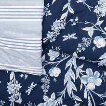 , Set de Edredn Full Queen 100% Algodn, Color Azul, Branch Toile - reina completa + azul - Ver 5