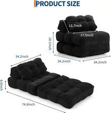 Futons - Black - View 2