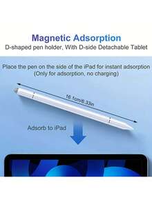 3-In-1 High Precision & Sensitivity Touch Screen Stylus Pen, Compatible With All Tablets And Smartphones, Black/White Colors, Battery-Free, Great Gift Gifts For Mother, Family, Friends, Birthday, Holiday - Multicolor - View 3