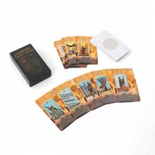 经典莱德-韦特学习牌组，塔罗牌，适合初学者和塔罗爱好者 - 黑色 - 查看 7