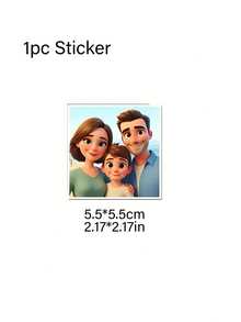 定制卡通照片冰箱贴 - 个性化家居装饰、家庭相册、婚礼纪念品、旅行纪念品、生日礼物、情人节礼物、冰箱贴 - 彩色 - 查看 8