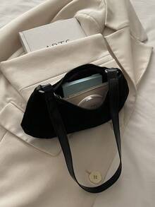 New Fashionable Leopard Print Handbag & Shoulder Bag, Suitable For Parties, Outings, Vacations, Shopping And Daily Use, Can Store Coins, Phones, Also Suitable As A Work Bag For Office Ladies, College Students And Working Women, Elegant Ladies Bag - Black - View 6