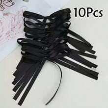 5pcs/10pcs Ribbon Bow Handmade Craft Supplies, Gift Wrapping, Party Decor Bows, Birthday Flower Packaging Satin Ribbon Bows - Matcha Color - View 18