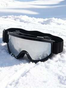 New TPU White Frame Colorful Coated Single Lens Breathable Ski Goggles, Includes Foam Padding, High-Definition Wide Vision Anti-Wind Ski & Outdoor Sports Protective Eyewear For Men And Women, Multiple Colors - Multicolor - View 16