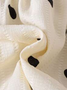 2件套女婴杏色爱心印花无袖荷叶边连衣裙配同款帽子套装，春夏款 - 杏色 - 查看 11