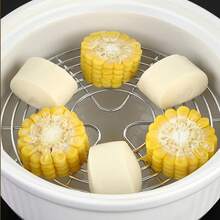 Estante de de acero inoxidable de 15,5-27,5, olla redonda resistente y duradera, olla a presión, Trivet, accesorios de utensilios de cocina - 28 cm - Ver 10