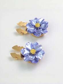 1pc Pearl Flower Embellished Shirt Buttons - Luxury Jewelry For Women, Suitable For Everyday And Party Wear - Multicolor - View 4