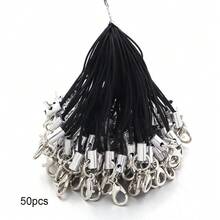 50/100/200pcs Black Decorative Rope Lanyards, Lobster Clasp Keychains, Phone Straps, Jewelry Accessories - Multicolor - View 10