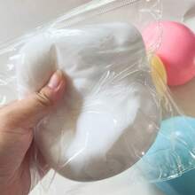 1个 - 超大号10厘米巨型蓬松史莱姆球，可挤压的巨型流体球，缓解压力，慢回弹减压玩具，超大流体减压玩具，泥浆触感，惊喜礼物，生日礼物，圣诞礼物，完美礼物，礼品玩具 - 彩色 - 查看 13