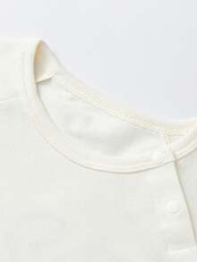 mini bala 2-6 Years Kids Long Sleeve T-Shirt, Soft Lightweight Breathable Outdoor Style, Spring 2026 Collection - Milky White - View 6