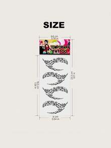 Smokey Eye Makeup Temporary Tattoos, Suitable For Daily, Party, Holiday Events, Lasts 3-5 Days, Can Be Removed With Makeup Remover - Multicolor - View 7