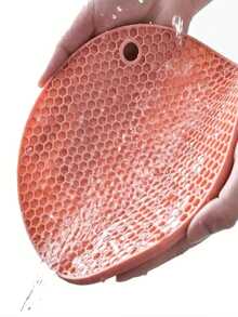 1 pieza Salvamanteles de silicona resistente al calor - Posavasos redondo antideslizante para encimera de cocina y mesa de comedor, tapete multiusos para platos calientes, picnic al aire barbacoa - Multicolor - Ver 5