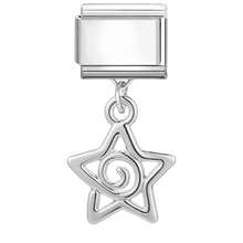 Pulseira modular DIY com pingente, decorada com elementos de coração, borboleta, lua e flor. Ideal como presente para amigos/casais, perfeita para Natal, Ano Novo, Halloween e Dia dos Namorados. Design encantador, joia em aço inoxidável, produto local, prático e moderno. Essencial para o Natal e o Halloween. Tom de cor outonal suave. - M293403 - Ver 13