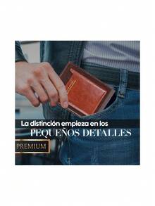 | Cartera Para Caballero Billetera Formal Casual Uso Diario Portafolio Hombre De Bolsillo Tarjetero Color Café Oscuro Ocw001,40362414 - Multicolor - Ver 6