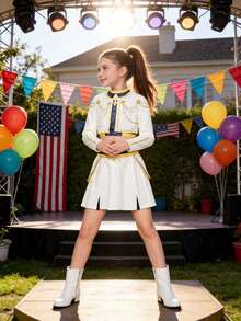 Conjunto blanco de tres piezas 2