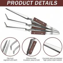 3pcs/1set Precision Soldering Pliers - Straight Pliers - Bent Nose Pliers - Pointed Nose Pliers, Suitable For DIY Jewelry, Welding And Repair, Durable Metal Structure - Multicolor - View 3