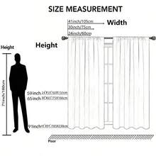 2 pezzi Tende con stampa in tessuto africano, stile con passante per asta, fascino rustico, design moderno, in poliestere, artistico, facile installazione, durevole, adatto per camera da letto, ufficio, cucina, soggiorno, studio - Decorazione per la casa, lavabile in lavatrice - Multicolore - Visualizzare 3