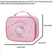 1pc Women's Portable Toiletry Bag, Cute High-Quality Large Capacity Travel Organizer - Multicolor - View 3