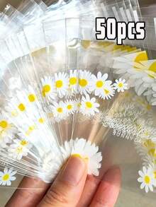 500pcs Small Chrysanthemum Snowflake Pastry Nougat Mung Bean Cake Packaging Bags, Ice Skin Mooncakes, Egg Yolk Pastry Transparent Machine Sealed Bags, Baking Machine Sealed Bags, Milk Jujube Cake And Pastry Bags, Mooncake And Candy Bags, Baking Nougat Self-Sealed Bags, Candy Self-Sealed Bags, Personalized Packaging Bags, Baking Snack Self-Adhesive Bags, Food Packaging, Thanksgiving Gifts, Halloween Gifts, Valentine's Day Gifts, New Year Gifts - Multicolor - View 13