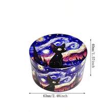 4pcs Astronaut Design Premium Vanilla Grinder Set, Spice Grinder With Pollen Collector, Sharp Blades For Fine Grinding, Fashionable & Practical Men's Accessory For Vanilla - Starry Sky - View 18