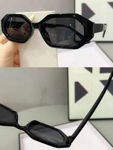 1副/3副装时尚方形镜框眼镜，日常佩戴美观大方，男女皆宜 - 彩色 - 查看 4