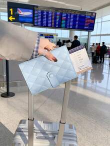 Style Minimalist Passport Holder, Pu Passport Case,Waterproof Lightweight Travel Document Organizer, Multi-Functional Passport Wallet With Coin Pocket Ticket Holder Id Card Slots, Versatile Loose Change Pouch Document Organizer - Multicolor - View 7