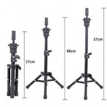 Adjustable 23-Inch Mini Wig Stand Tripod - 5 Colors High Quality Metal, Portable Foldable Design Suitable For Mannequin Head, Professional Wig Making And Styling, Adult - 23inch - View 11
