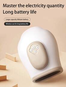 1个多功能电动手部按摩器，便携式可充电手腕按摩器，具备气压、加热、红外线理疗功能，无线设计，多种按摩模式，是办公室、家庭、父母放松的理想礼物 - 彩色 - 查看 2