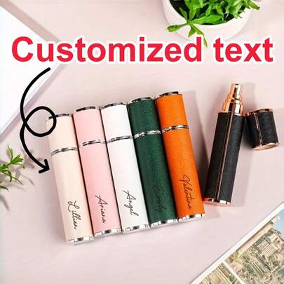 [Customization]Personalize The Leather Perfume Bottle With The Names Of The Bridesmaids, Customize The Perfume Travel Bottle, Prepare For The Trip, Create Personalized Sprays, Offer Unique Gifts For The Bridal Party, An Ideal Choice For Weddings And Formal Events, Wedding Accessories.